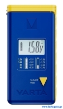 VARTA ψηφιακό tester μπαταρίας 75305 για 9V/AAA//AA/C/D/button cells