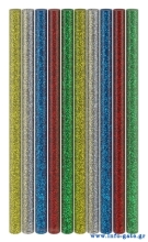 GOOBAY ράβδοι σιλικόνης 77855, Φ11mm x 200mm, glitter διάφορα χρώματα, 10τμχ