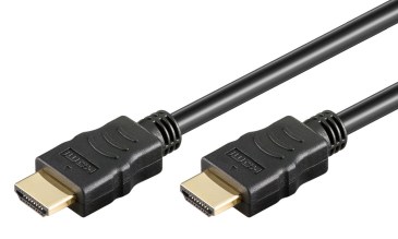GOOBAY καλώδιο HDMI 80096 με Ethernet, soft, 4K/60Hz, 18 Gbps, 0.5m, μαύρο