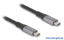 DELOCK καλώδιο USB-C 81192, 240W, 40 Gbps, 8K, 2m, E-Marker, μαύρο