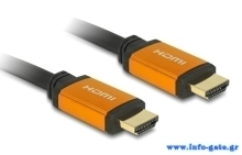 DELOCK καλώδιο HDMI 85728, 8K/60Hz, 48 Gbps, eARC, HDR, 1.5m, μαύρο