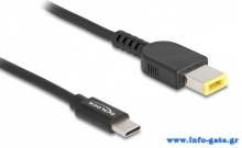 DELOCK καλώδιο τροφοδοσίας laptop 87970, USB-C σε Lenovo 11x4.5mm, 1.5m, μαύρο