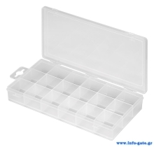 GOOBAY πλαστική θήκη 90149 για μικρά εξαρτήματα, 21x10.5x3cm, διάφανη