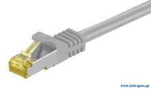 GOOBAY καλώδιο δικτύου 91567, CAT 7 S/FTP, copper, 500MHz, 0.25m, γκρι