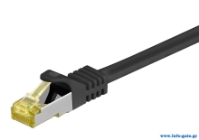 GOOBAY καλώδιο δικτύου 91608, CAT 7 S/FTP, 500MHz, CU, 2m, μαύρο