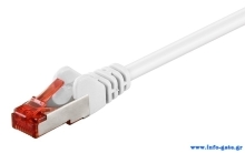 GOOBAY καλώδιο δικτύου 93217, CAT 6 S/FTP, copper, 250MHz, 0.25m, λευκό