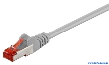 GOOBAY καλώδιο δικτύου 93569, CAT 6 S/FTP (PiMF), CCA, 1m, γκρι
