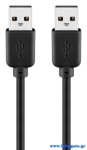 GOOBAY καλώδιο USB 2.0 93595, 480 Mbps, 5m, μαύρο