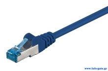 GOOBAY καλώδιο δικτύου 94130, CAT 6A S/FTP (PiMF), Copper, 0.25m, μπλε