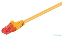 GOOBAY καλώδιο δικτύου 95249, CAT 6 U/UTP, CCA, PVC, 0.25m, κίτρινο