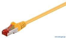 GOOBAY καλώδιο δικτύου 95453, CAT 6 S/FTP (PiMF), CCA, 0.25m, κίτρινο