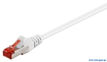 GOOBAY καλώδιο δικτύου 95511, CAT 6 S/FTP (PiMF), CCA, 3m, λευκό