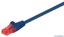 GOOBAY καλώδιο δικτύου 95588, CAT 6 U/UTP, CCA, PVC, 1.5m, μπλε