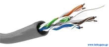 GOOBAY καλώδιο δικτύου 95694, CAT 6 U/UTP, CCA, 100m, γκρι