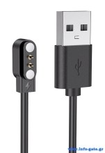 ZEBLAZE USB καλώδιο φόρτισης για smartwatch Beyond 3 Plus, μαύρο