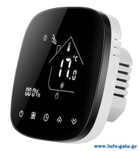 Smart θερμοστάτης πετρελαίου BHT-001-GBLW, WiFi, χωνευτός, μαύρος