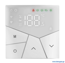 Smart θερμοστάτης πετρελαίου BHT-15GBLW, WiFi, χωνευτός, λευκός
