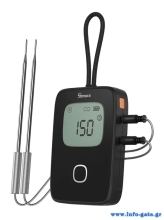 SONOFF smart θερμόμετρο barbeque BMT01 με 2x αισθητήρες, έως 300 °C, μαύρο