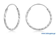BAMOER σκουλαρίκια κρίκοι BSE1178-L, ασήμι 925, 2.6cm, ασημί