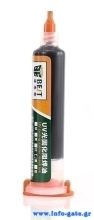 BEST PCB Repairing UV Solder mask ink BST-UVH900, 10cc, μαύρο