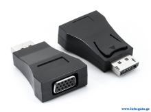 POWERTECH Αντάπτορας DisplayPort (M) σε VGA (F) CAB-DP035, μαύρο