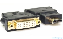 POWERTECH αντάπτορας HDMI σε DVI-I CAB-H057, Dual Link, μαύρος