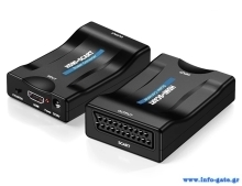 Αντάπτορας SCART σε HDMI CAB-H152, 10.2Gbps, NTSC & PAL, μαύρος