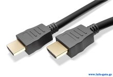 POWERTECH καλώδιο HDMI CAB-H179 με Ethernet, 4K/60Hz, 18 Gbps, 10m, μαύρο