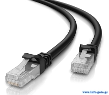 POWERTECH καλώδιο δικτύου CAB-N201, Cat 5e U/UTP, CCA 26AWG, 7.5m, μαύρο