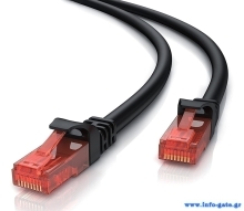 POWERTECH καλώδιο δικτύου CAB-N276, Cat 6 U/UTP, copper 24AWG, 3m, μαύρο