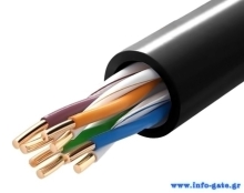 POWERTECH καλώδιο δικτύου CAB-N289, Cat 5e U/UTP, CCA 26AWG, 100m, μαύρο