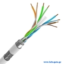 POWERTECH καλώδιο δικτύου CAB-N298, Cat 6 S/FTP, CCA, 24AWG, 305m, γκρι
