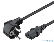 POWERTECH καλώδιο τροφοδοσίας CAB-P032, 3x 1mm², copper, 5m, μαύρο