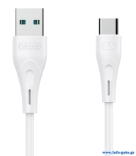 CELEBRAT καλώδιο USB-C σε USB CB-18T, 3A, 480Mbps, 1m, λευκό
