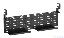 BRATECK cable management γραφείου CC11-20-2, μεταλλικό, 768x63x307mm, μαύρο