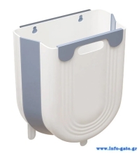 Πτυσσόμενος κάδος απορριμμάτων CLN-0051, 10L, 22.5x16.5x28.5cm, μπλε
