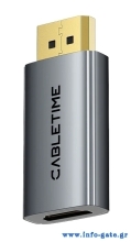 CABLETIME αντάπτορας DisplayPort σε HDMI CT-DMHF4K-AG6, 4K/60Hz, γκρι