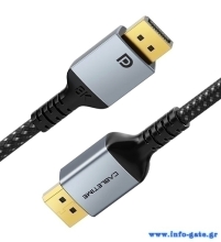 CABLETIME καλώδιο DisplayPort CT-DP8K, 32.4Gbps, 8K/60Hz, 2m, μαύρο