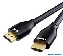CABLETIME καλώδιο HDMI 2.1 CT-HM8K με Ethernet, 8K/60Hz, 48 Gbps, 2m, μαύρο
