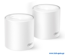TP-LINK Home Mesh Wi-Fi System Deco X10, 1500Mbps AX1500, Ver. 1.0, 2τμχ