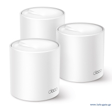 TP-LINK Home Mesh WiFi 6 System Deco X50, 3000Mbps AX3000, V1.0, 3τμχ