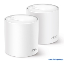TP-LINK Home Mesh Wi-Fi System Deco X60, 5400Mbps AX5400, Ver. 3.2, 2τμχ