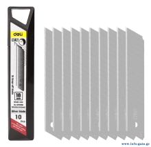 DELI ανταλλακτικές λεπίδες DL-DPJ09B για κοπίδι, 18mm, 10τμχ