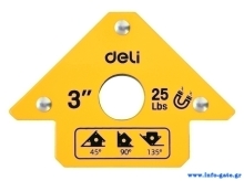 DELI μαγνητική γωνία συγκόλλησης DL-HDW25 με 45°/90°/135° γωνίες, 3