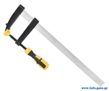 DELI σφιγκτήρας τύπου F DL110525 με μέγιστο άνοιγμα 250mm, μαύρος