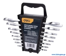 DELI σετ γερμανικά κλειδιά DL160008A, 6x7-20x22mm, 8τμχ