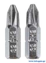 DELI σετ μύτες κατσαβιδιού DL251002, μαγνητικές, PH2x25mm, 2τμχ