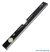 DELI αλφάδι DL290500B με 2 μάτια & χάρακα, 50cm
