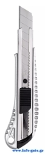 DELI μεταλλικό κοπίδι με ασφάλεια DL4255, 18mm, ασημί