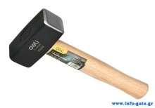 DELI βαριοπούλα DL448010 με ξύλινη λαβή, 1000gr, 270mm